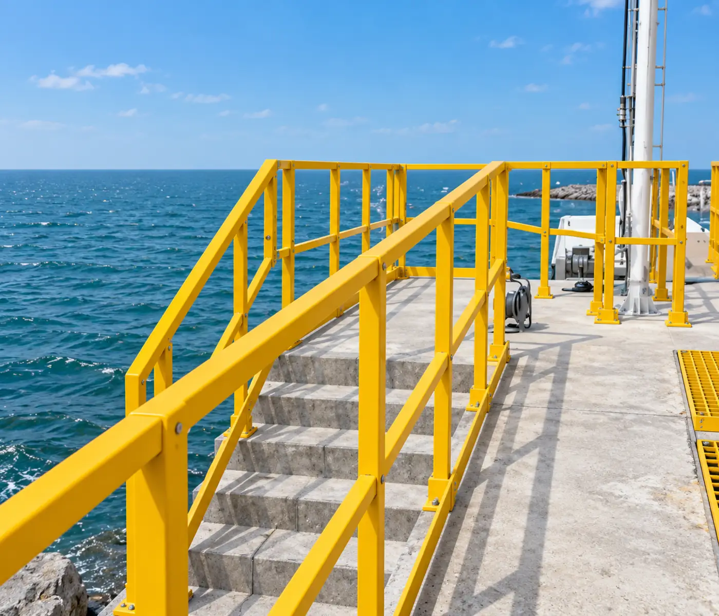 Gratings and Handrail