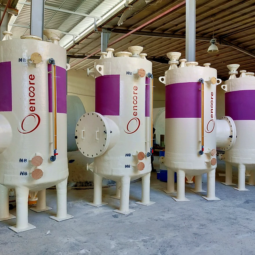 FRP underground storage tank installation