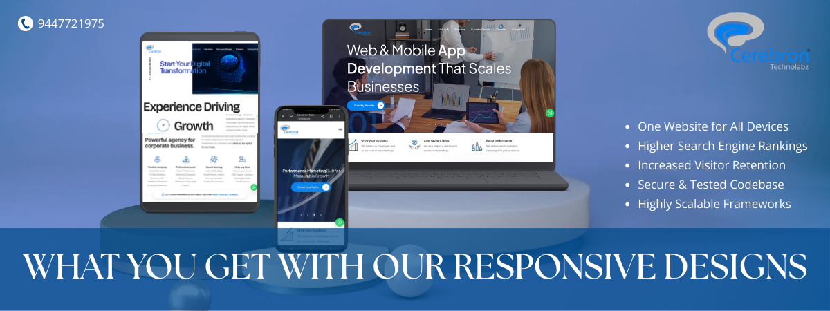 Responsive web design framework and scalable digital architecture